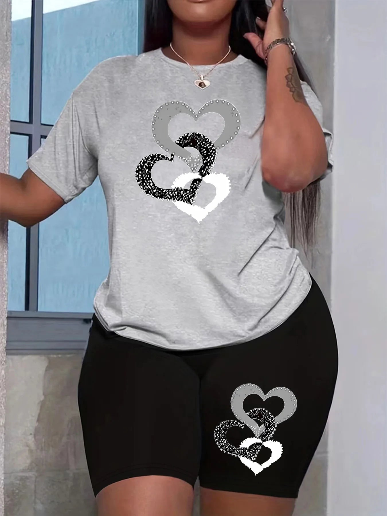 π Heart Shorts Set - 2 Colour Choices! π