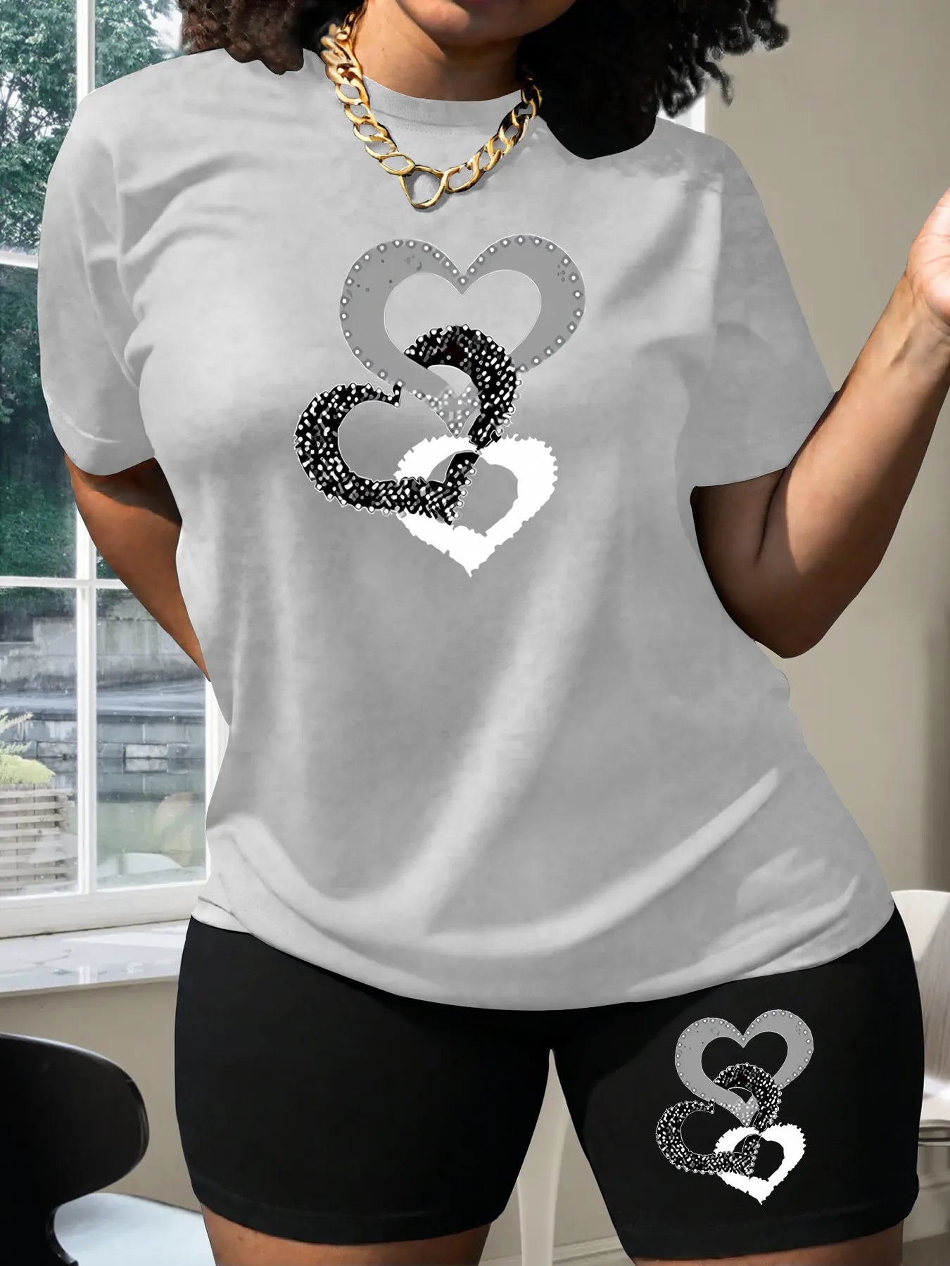 π Heart Shorts Set - 2 Colour Choices! π