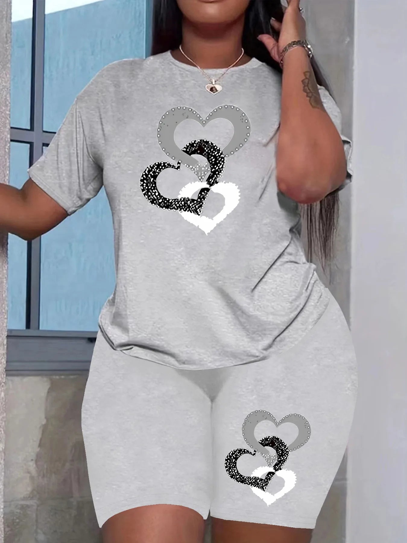 π Heart Shorts Set - 2 Colour Choices! π