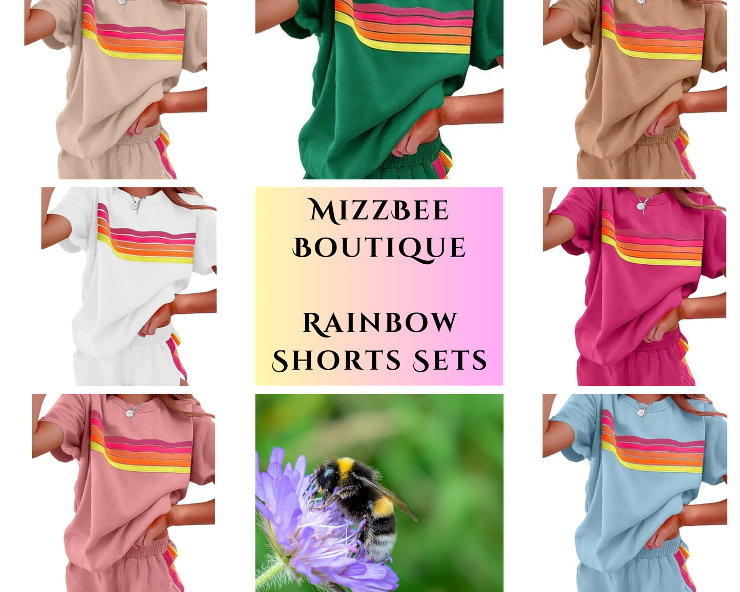 π Rainbow Shorts Sets π