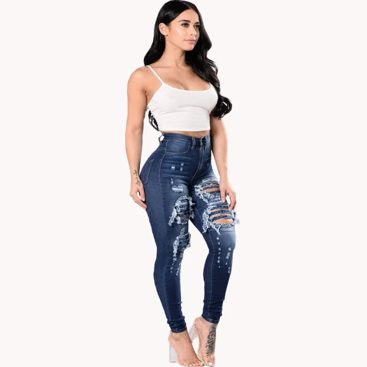 Ladies Ripped Jeans