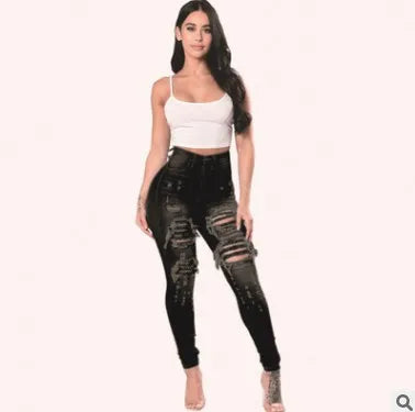 Ladies Ripped Jeans