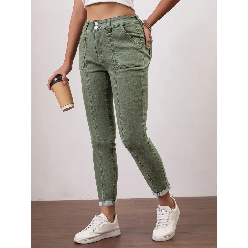 💚 Women’s Green High-Waist Jeans 💚