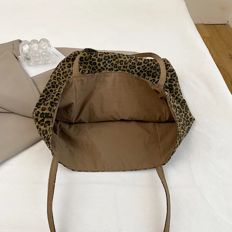 👜🐆 Women’s Large Canvas Leopard Print Bag 🐆👜