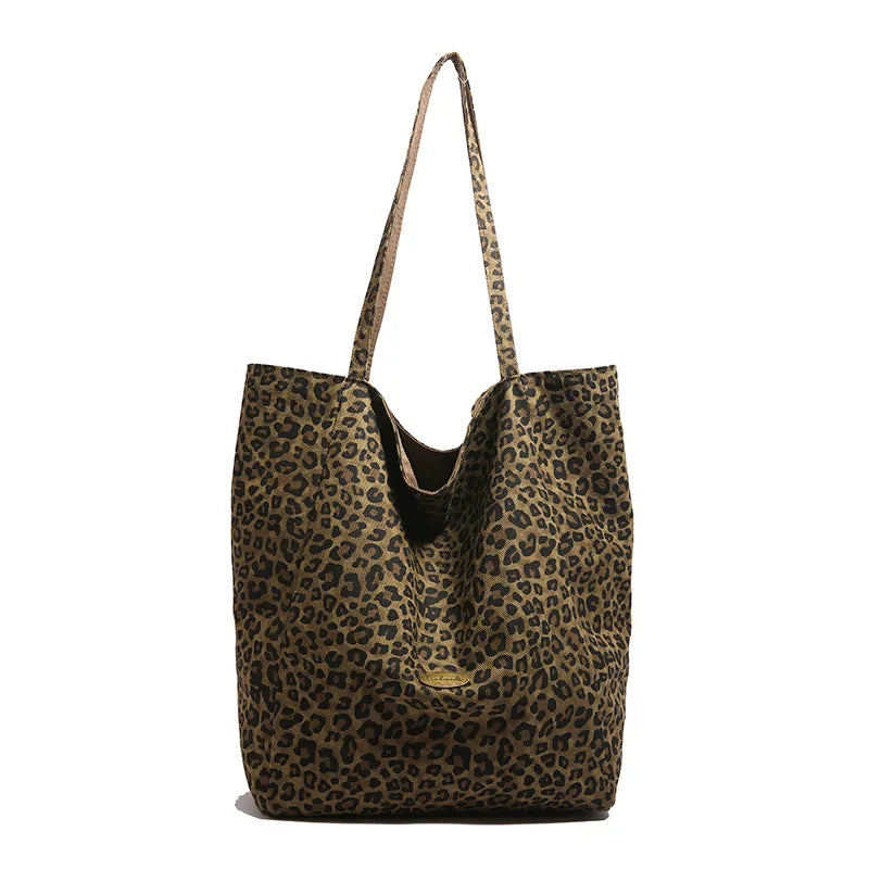 👜🐆 Women’s Large Canvas Leopard Print Bag 🐆👜