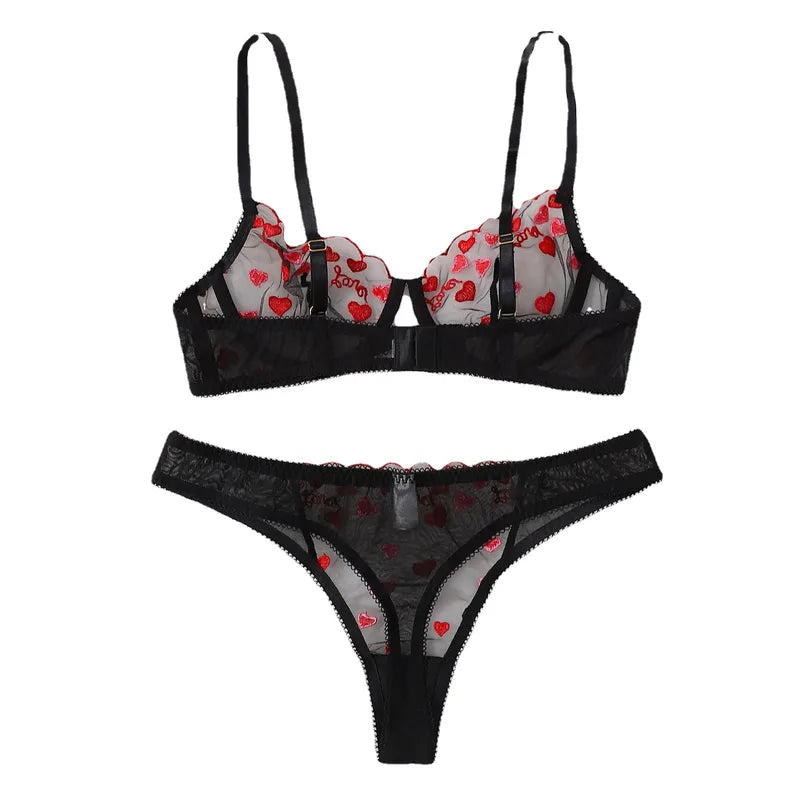❤️ Sexy Letter Heart Lingerie Set ❤️