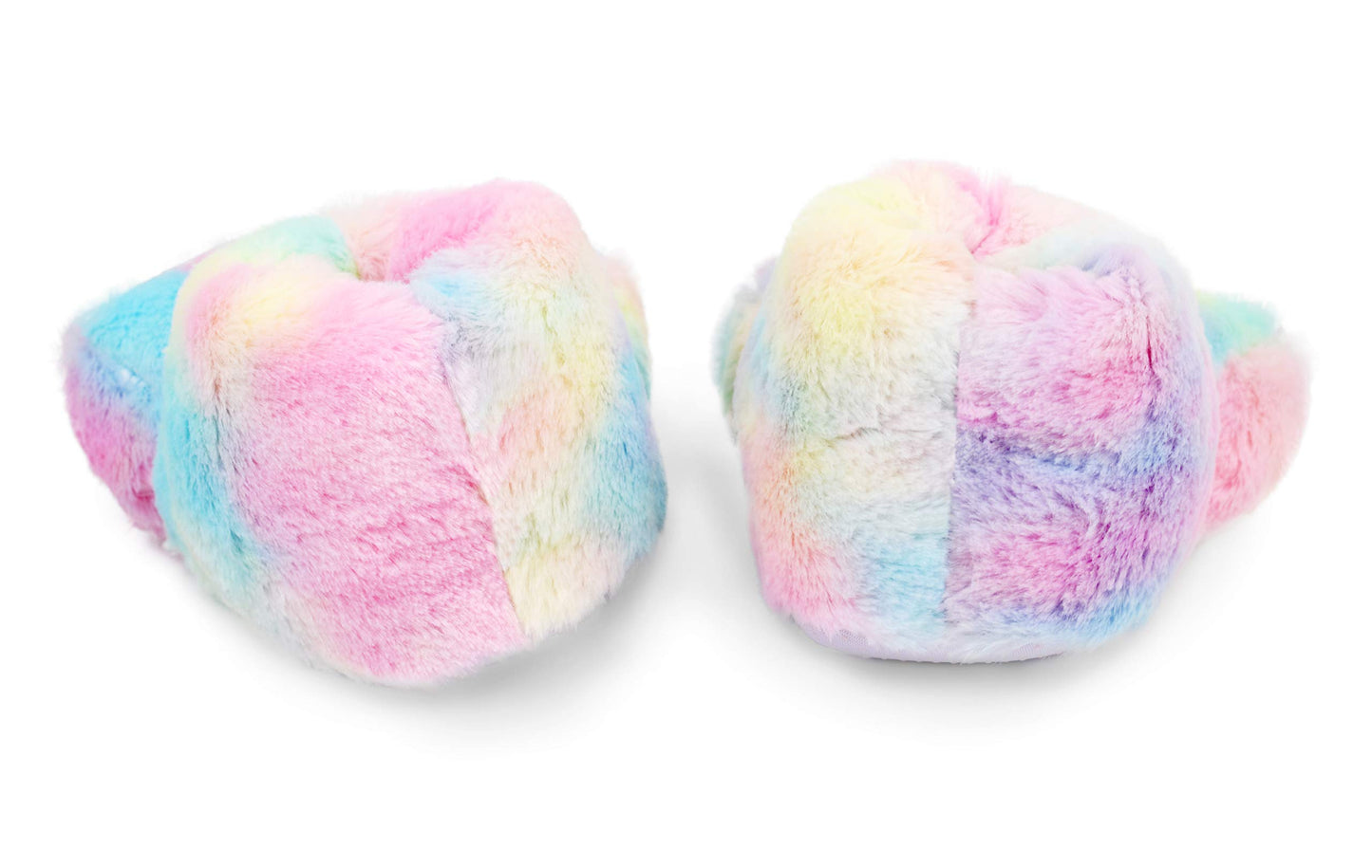 Kids 3D Rainbow Paw Slippers - Size 1/2