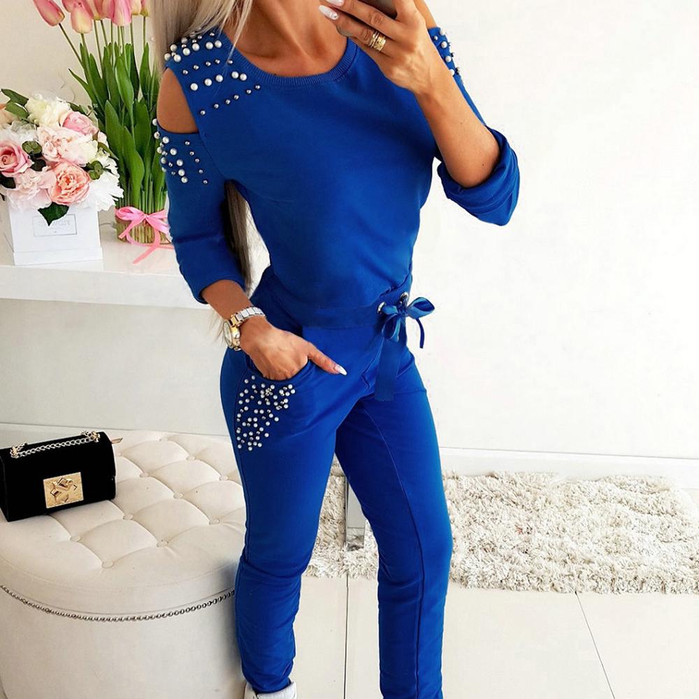 👟✨ Women’s 2pc Beaded Diamante Tracksuit (2 Colour Choices!) ✨👟
