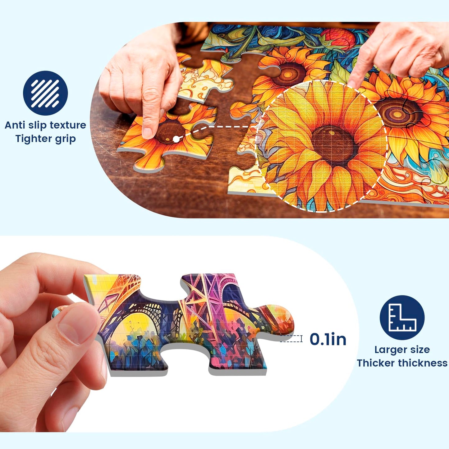 🧩🧠 6-Pack Large Piece Jigsaw Puzzles 🧠🧩