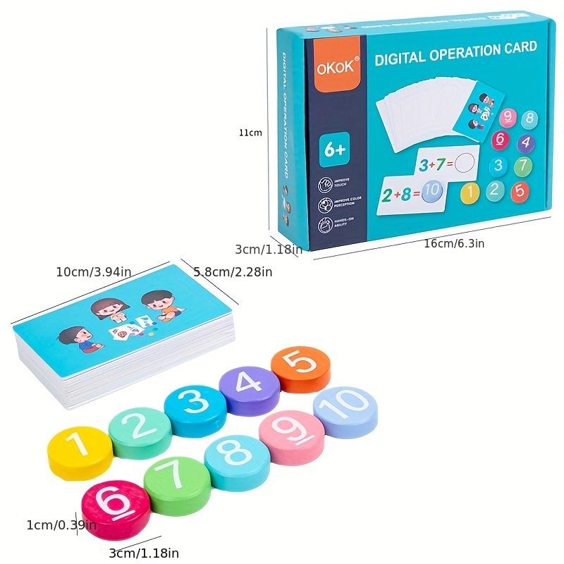 🔢🌈 Wooden Montessori Math Learning Toy Set 🌈🔢