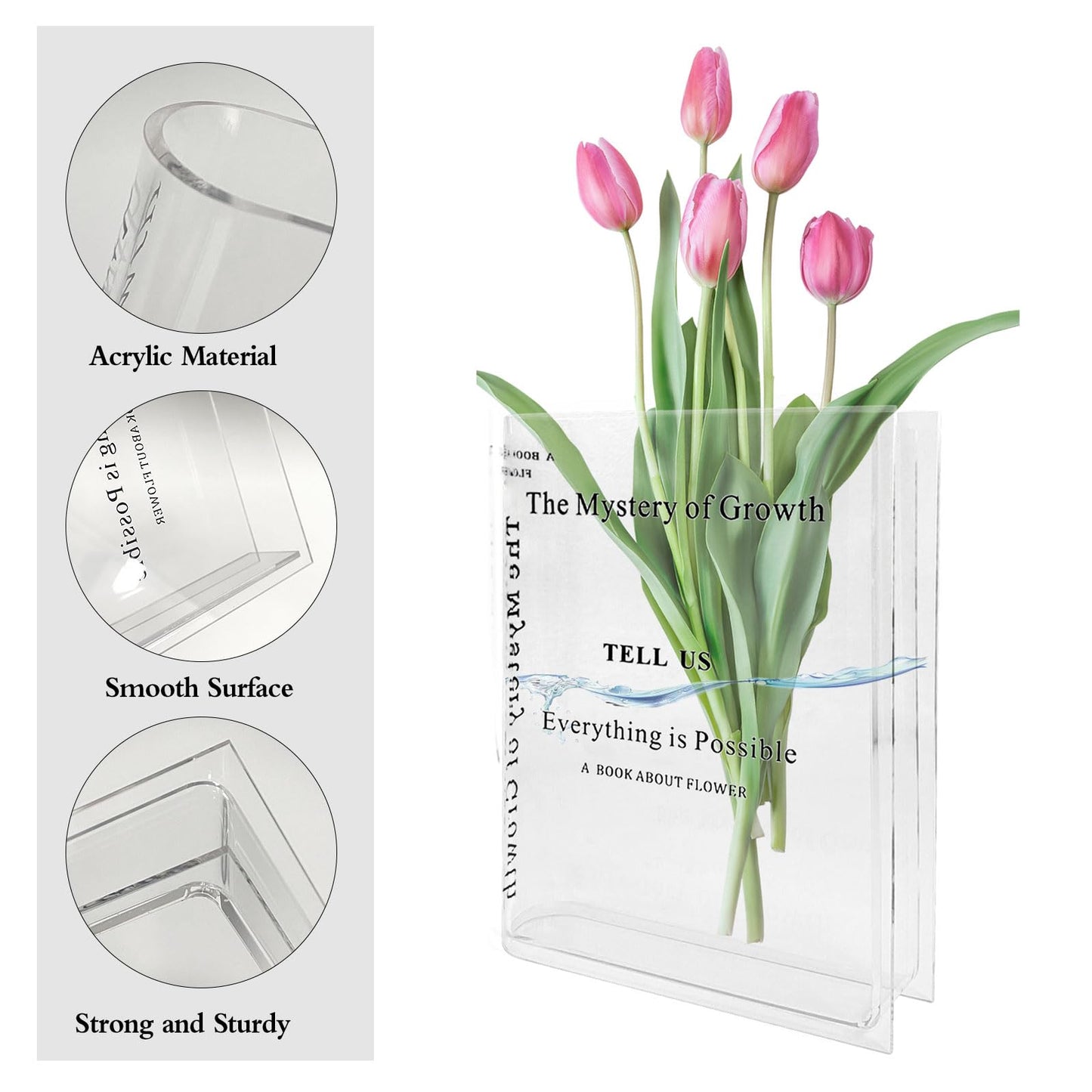 📚 Acrylic Book Vase 📚
