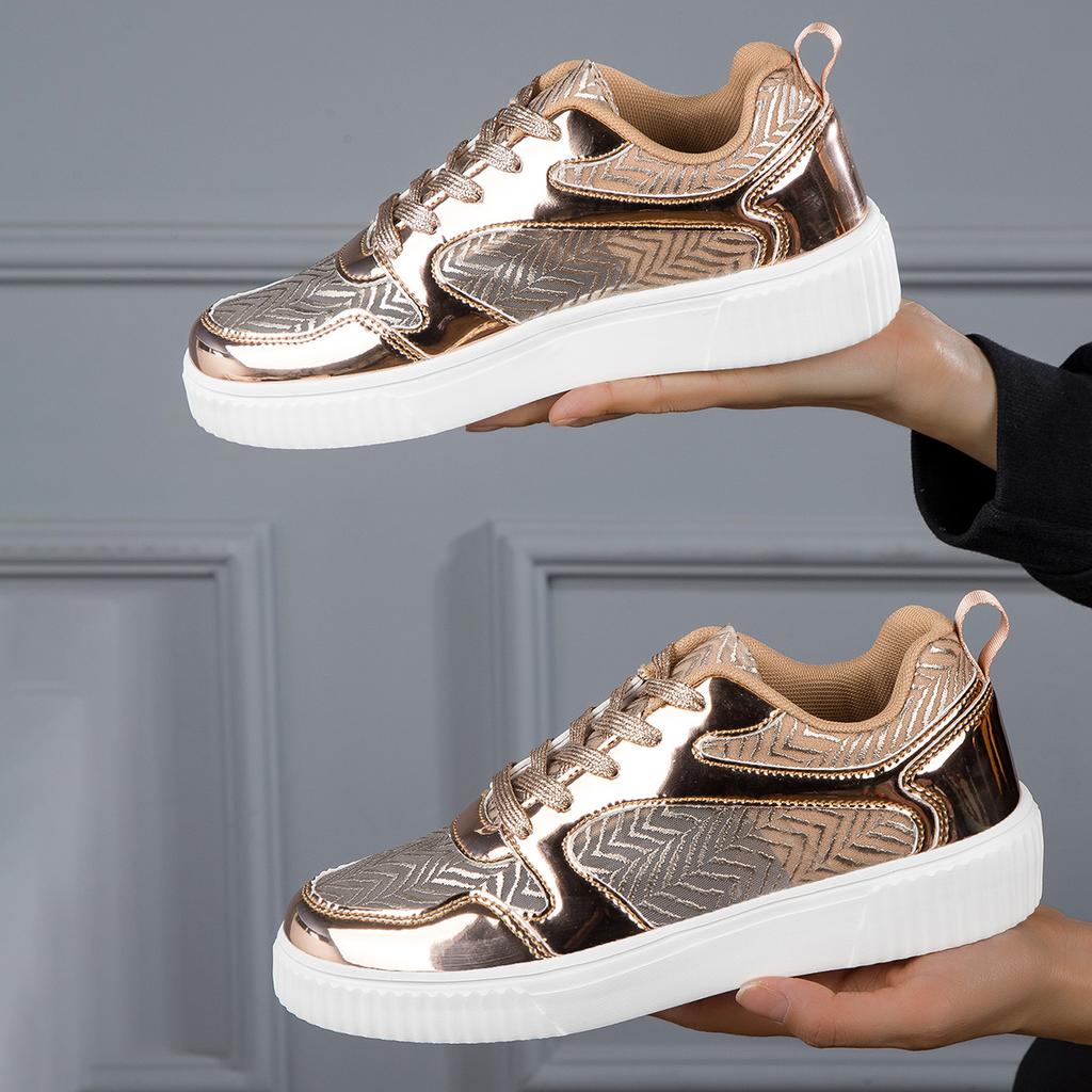 π Ladies Metallic Trainers