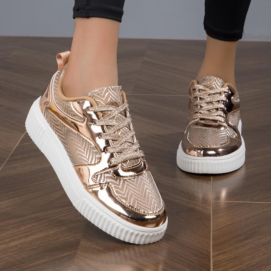 π Ladies Metallic Trainers