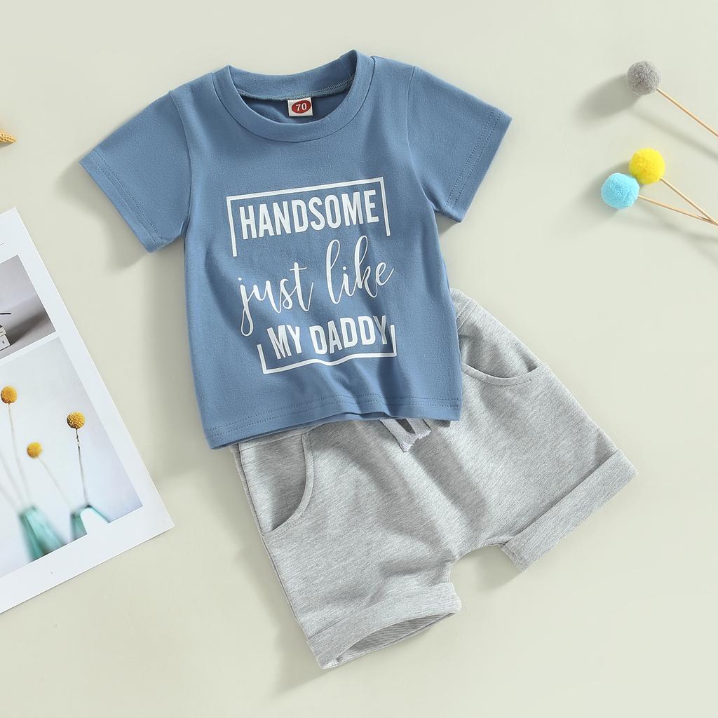 🧢 "Handsome Just Like My Daddy" Shorts Set