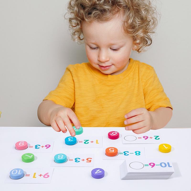 🔢🌈 Wooden Montessori Math Learning Toy Set 🌈🔢