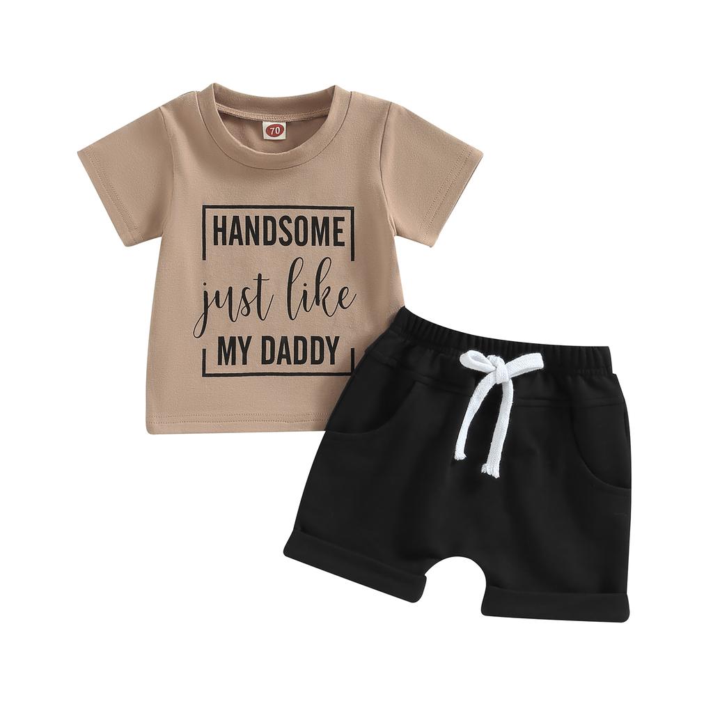 🧢 "Handsome Just Like My Daddy" Shorts Set