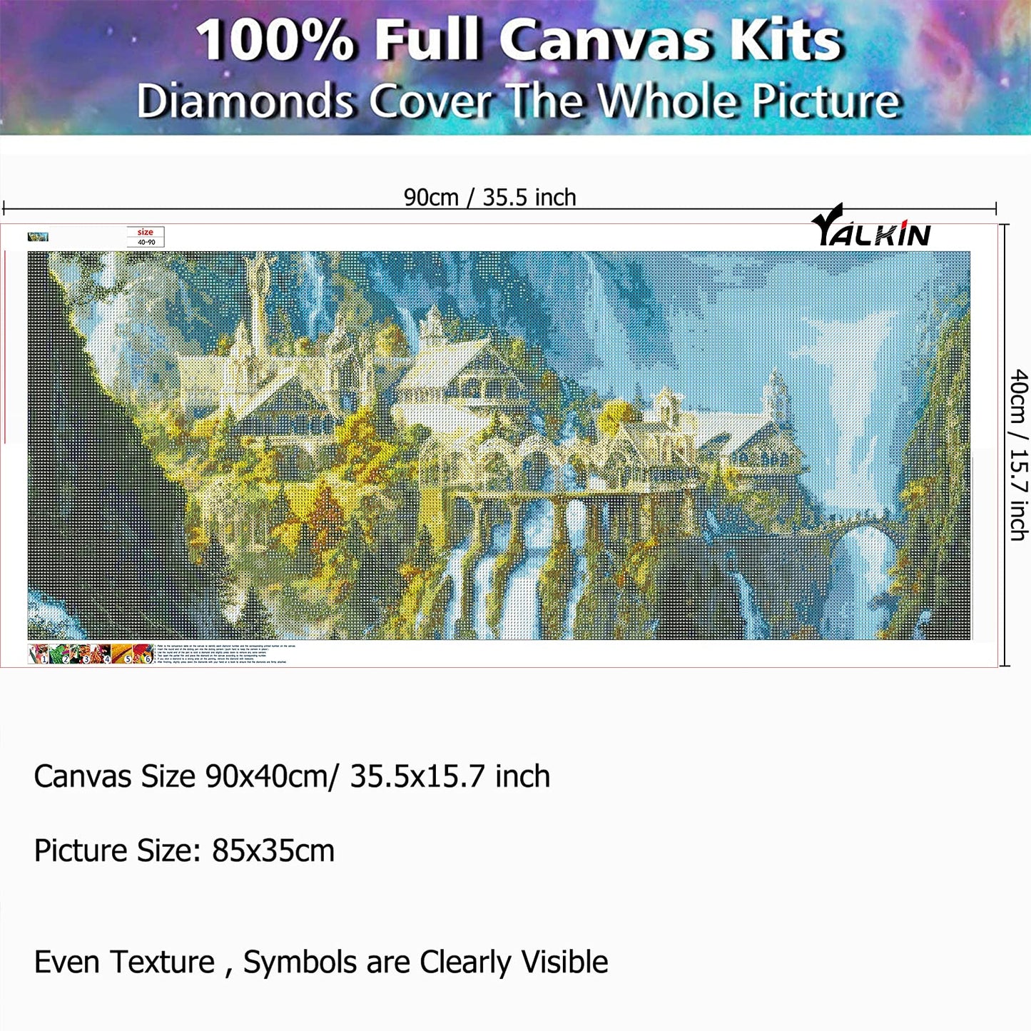 Large Landscape Castle 5D Diamond Painting Kit