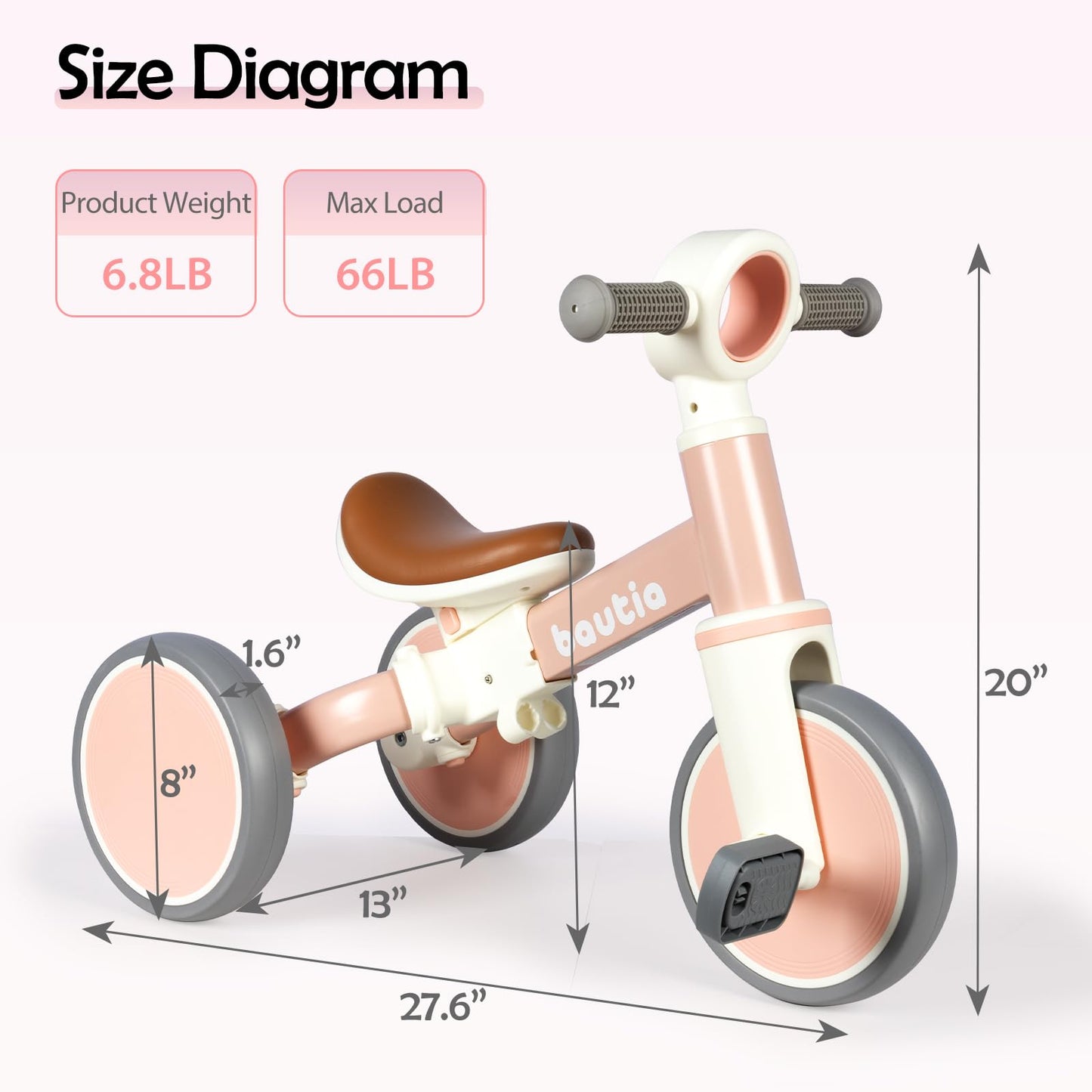 🚴 4-in-1 Toddler Tricycle & Balance Bike 🚴