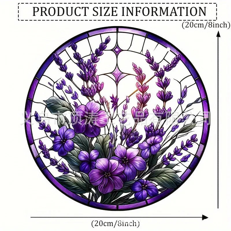 💜🌿 20*20 Lavender 2D Acrylic Suncatcher 🌿💜