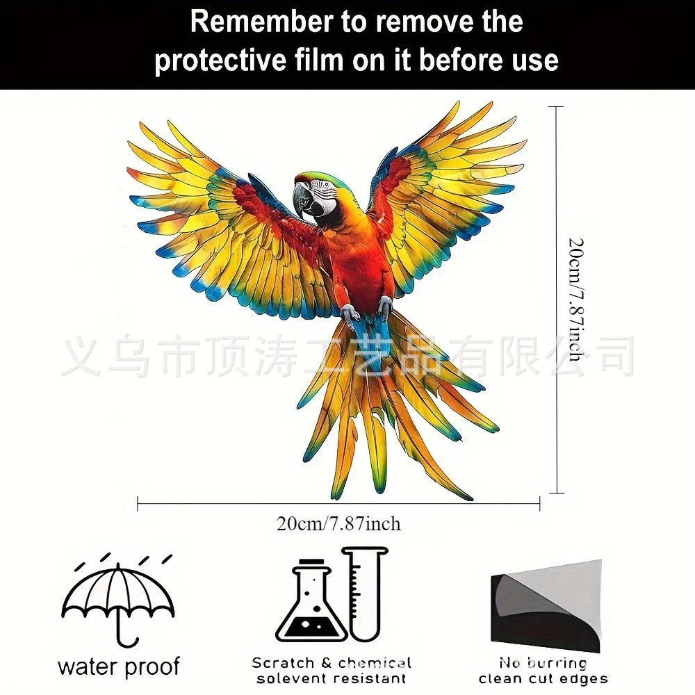 🦜 20*20 Parrot 2D Acrylic Suncatcher 🦜