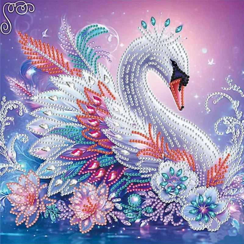 🦢 30*30 Swan Diamond Painting Kit - AB250 🦢
