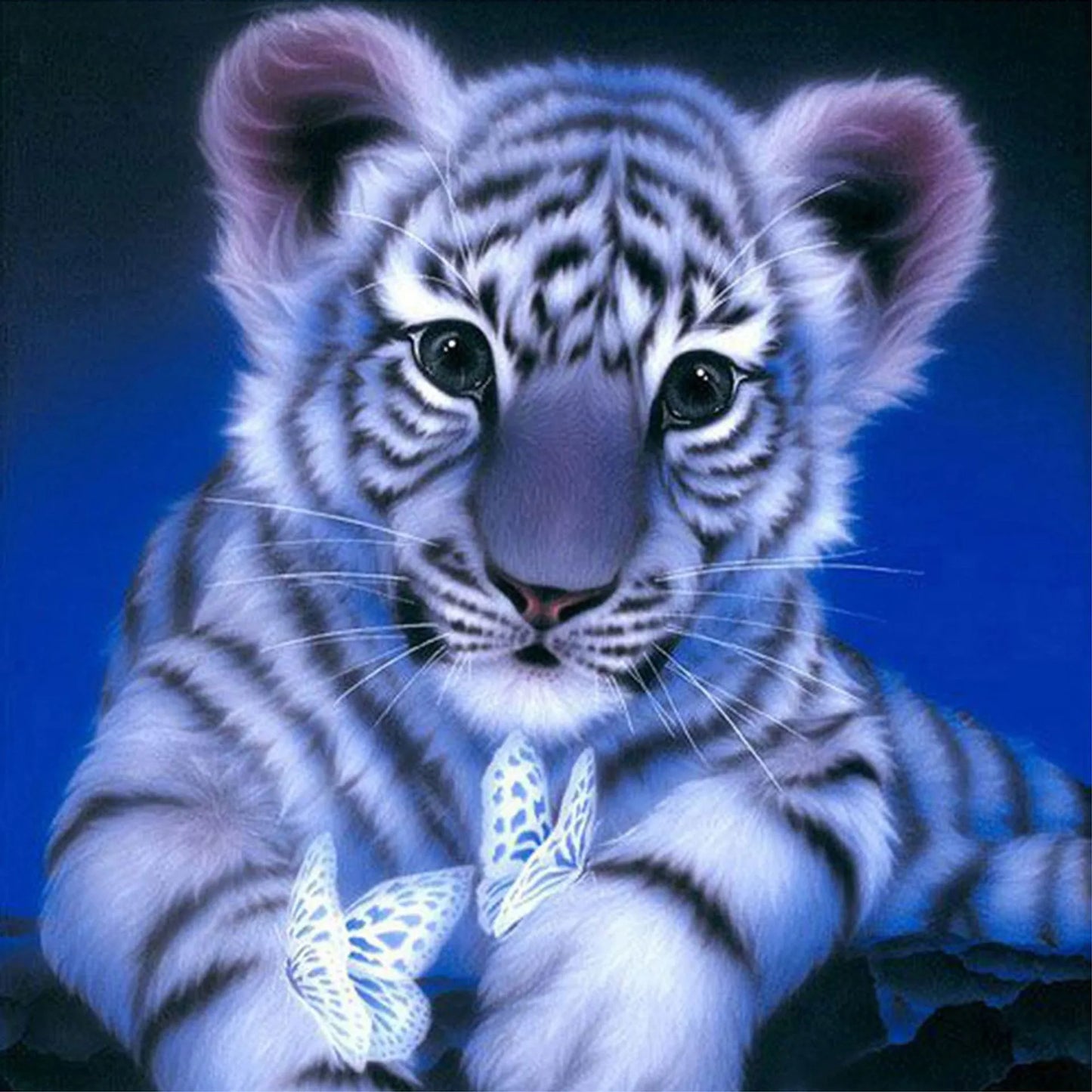 🐯🦋 30*30 Tiger & Butterflies Diamond Painting 🦋🐯
