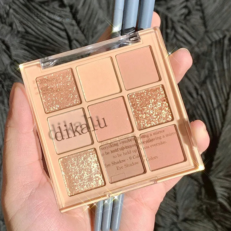 Milk Tea Nine-Color Eye Shadow 01# Oat Milk Tea