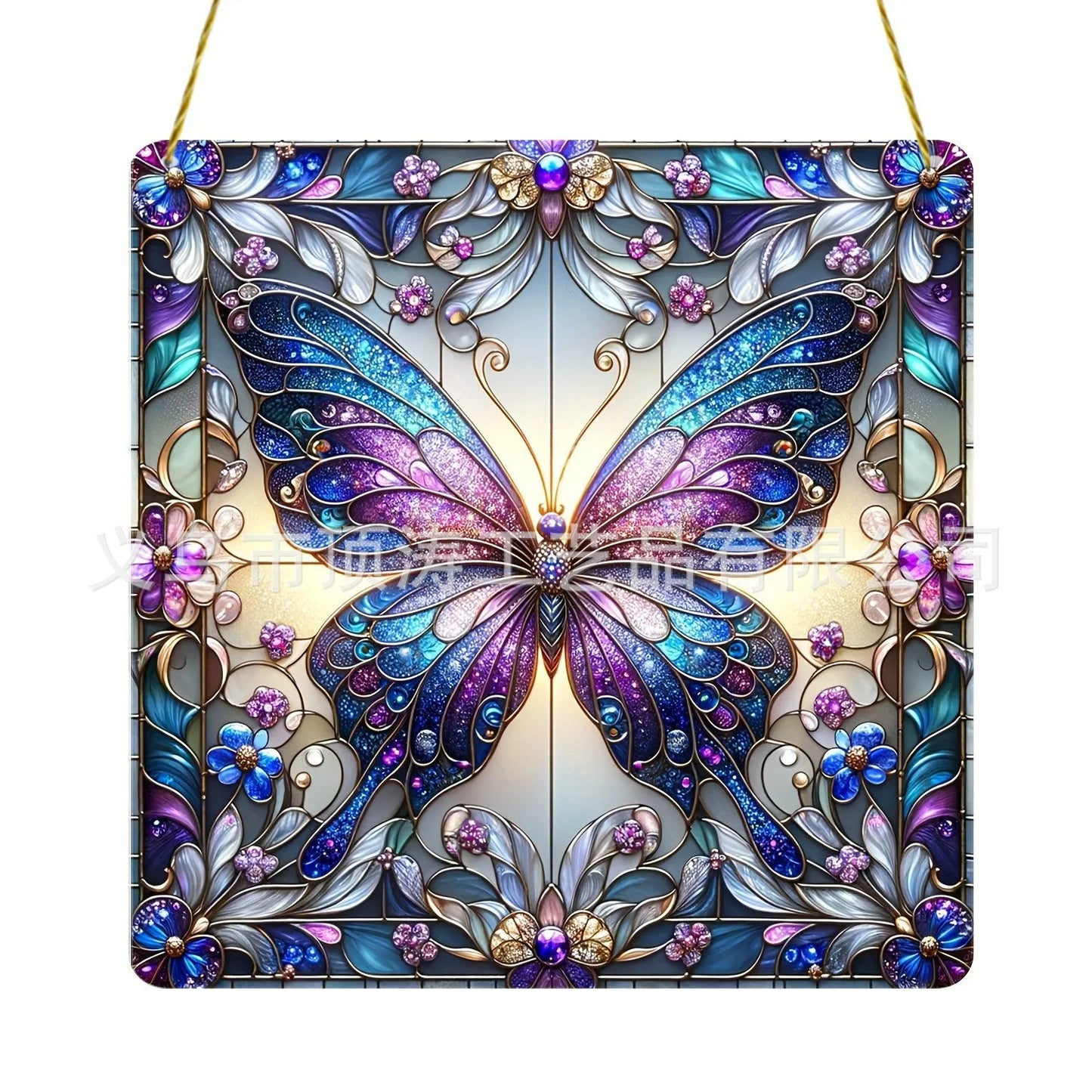 🦋💜 20*20 Purple Butterfly 2D Acrylic Suncatcher 💜🦋
