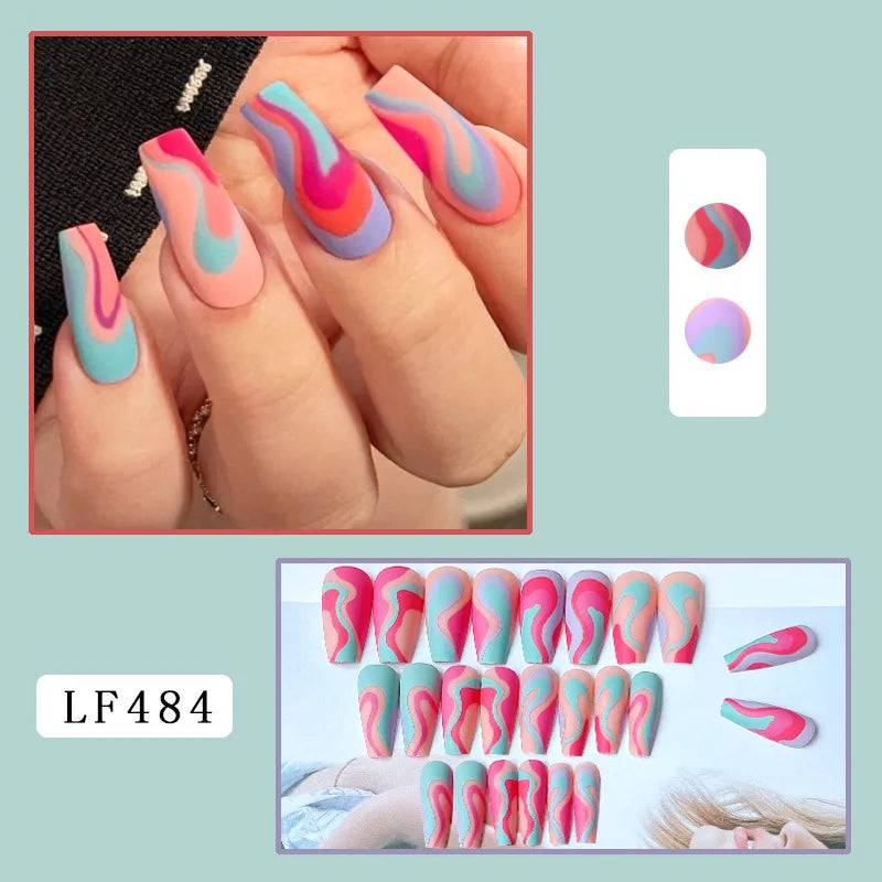 LF484 Geometric Lines Matte|Jelly Gum