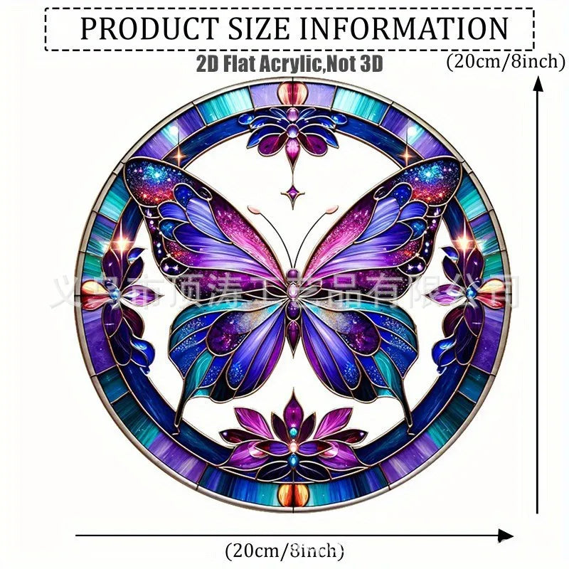 🦋💜 20*20 Purple Butterfly 2D Acrylic Suncatcher 💜🦋