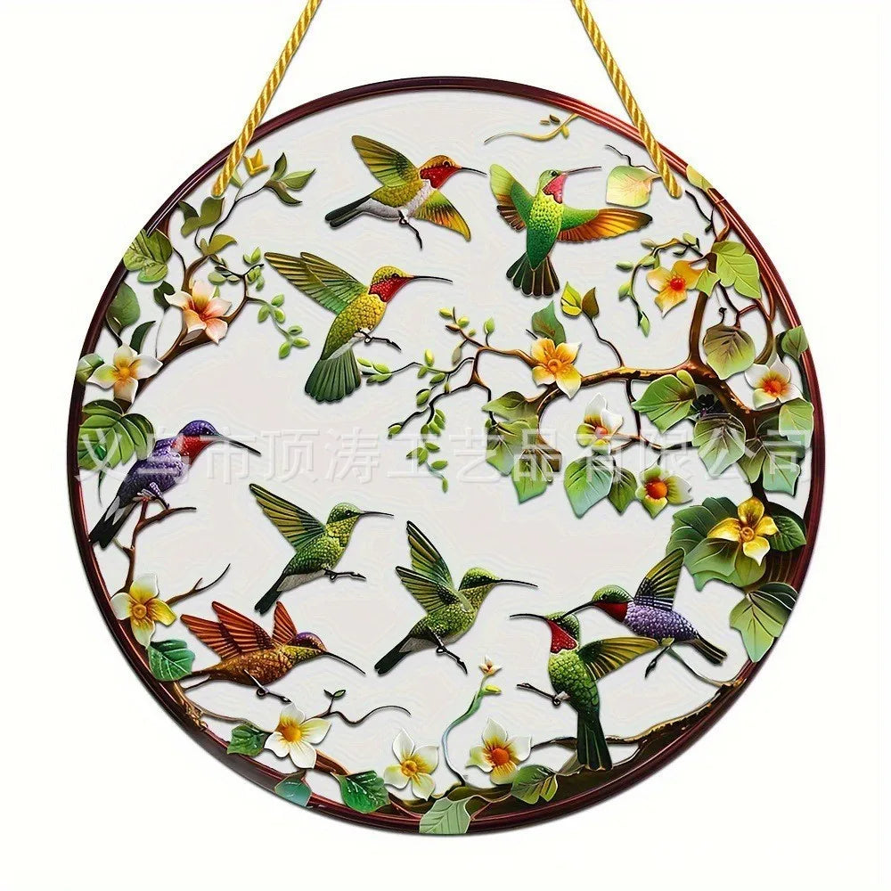 ✨ 20*20 Hummingbirds 2D Acrylic Suncatcher ✨