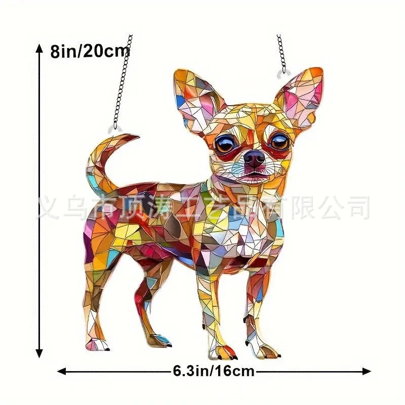 🐶 20*20 Chihuahua 2D Acrylic Suncatcher 🐶