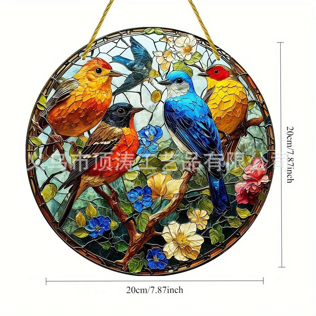 🌈 20*20 Collection of Birds 2D Acrylic Suncatcher 🌈