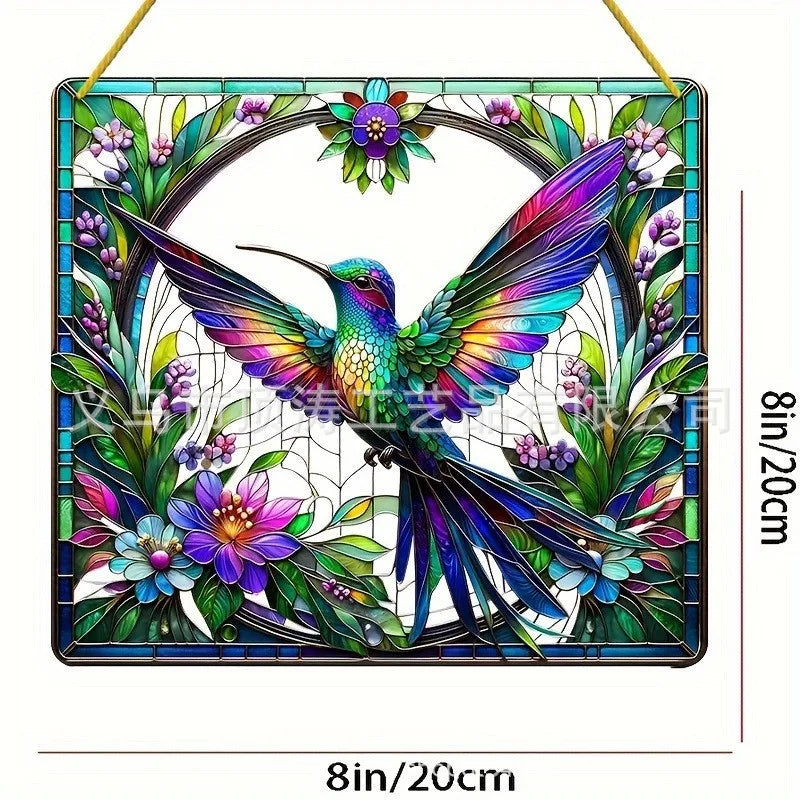 ✨ 20*20 Hummingbird 2D Acrylic Suncatcher ✨
