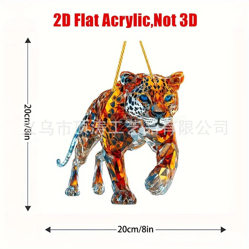 🐆 20*20 Leopard 2D Acrylic Suncatcher 🐆