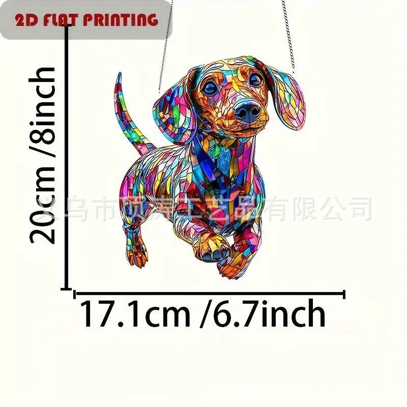 🐶 20*20 Dashshund 2D Acrylic Suncatcher 🐶