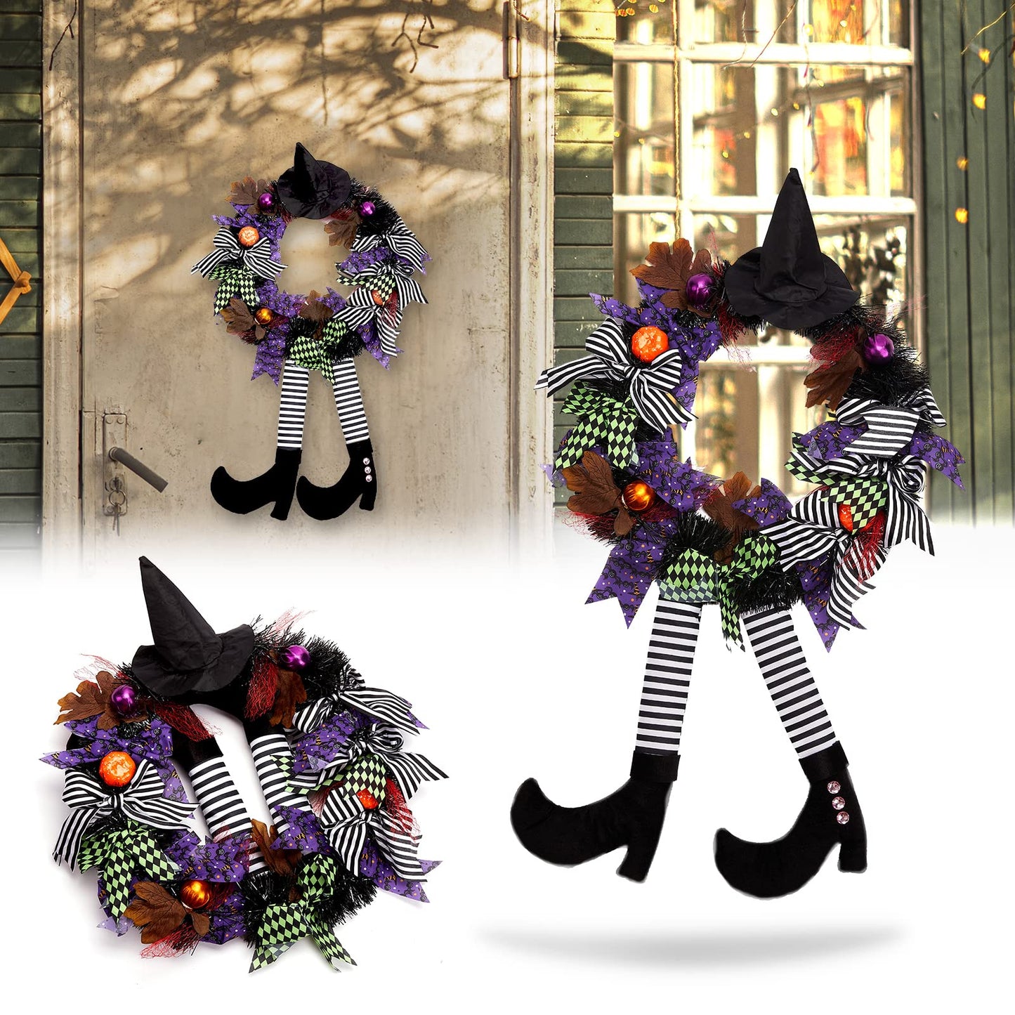 ๐งโ๏ธ๐ Halloween Witch Wreath Sign ๐๐งโ๏ธ