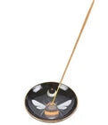 🍃🐝 Forest Bee Ceramic Incense Holder – Dark Forest Design 🐝🍃