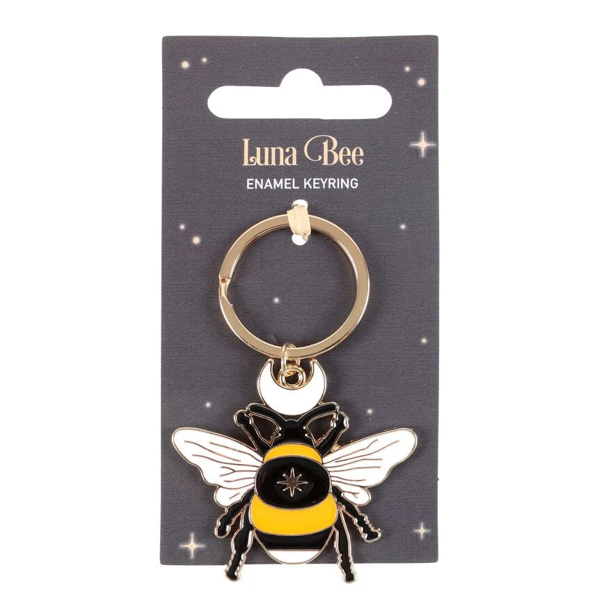 🌙🐝 Dark Forest / Luna Bee Enamel Keyring 🐝🌙