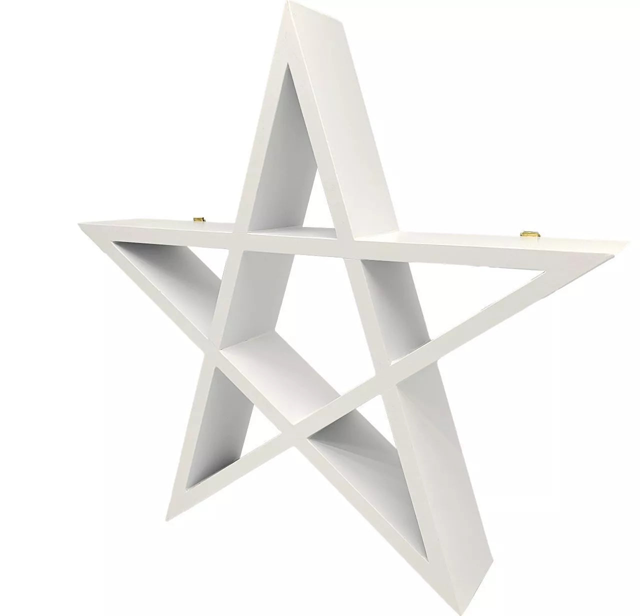 🌟 White Pink or Blue Pentagram Shelf – Modern Gothic Décor 🌟