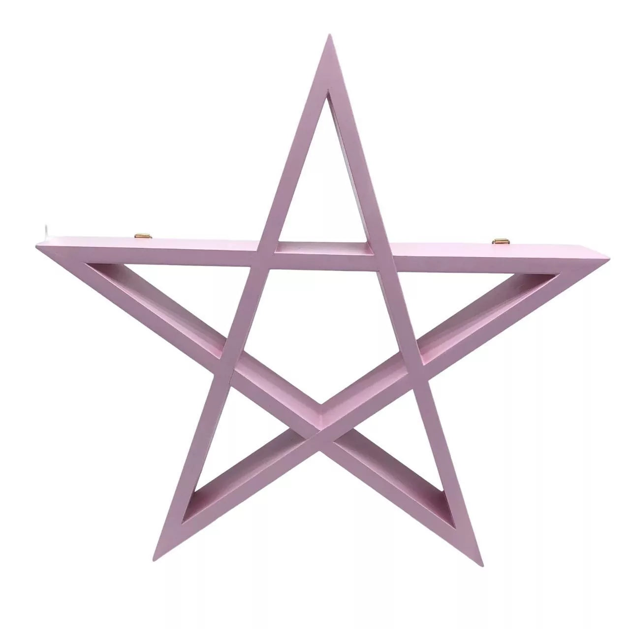 🌟 White Pink or Blue Pentagram Shelf – Modern Gothic Décor 🌟