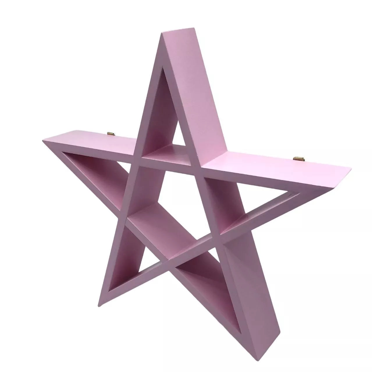 🌟 White Pink or Blue Pentagram Shelf – Modern Gothic Décor 🌟