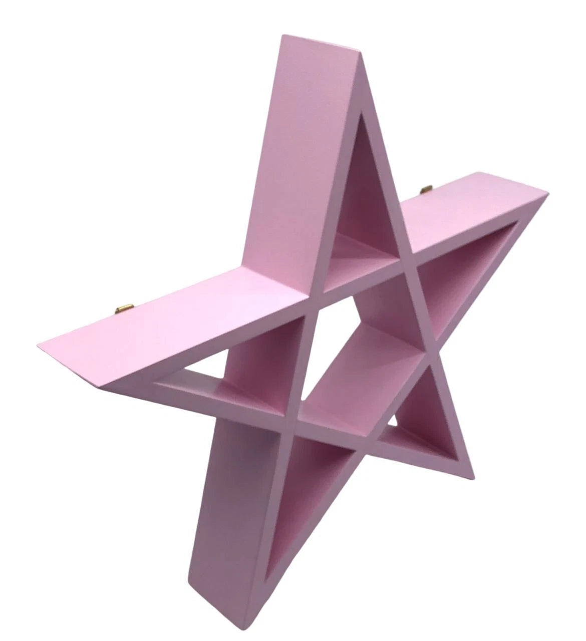 🌟 White Pink or Blue Pentagram Shelf – Modern Gothic Décor 🌟