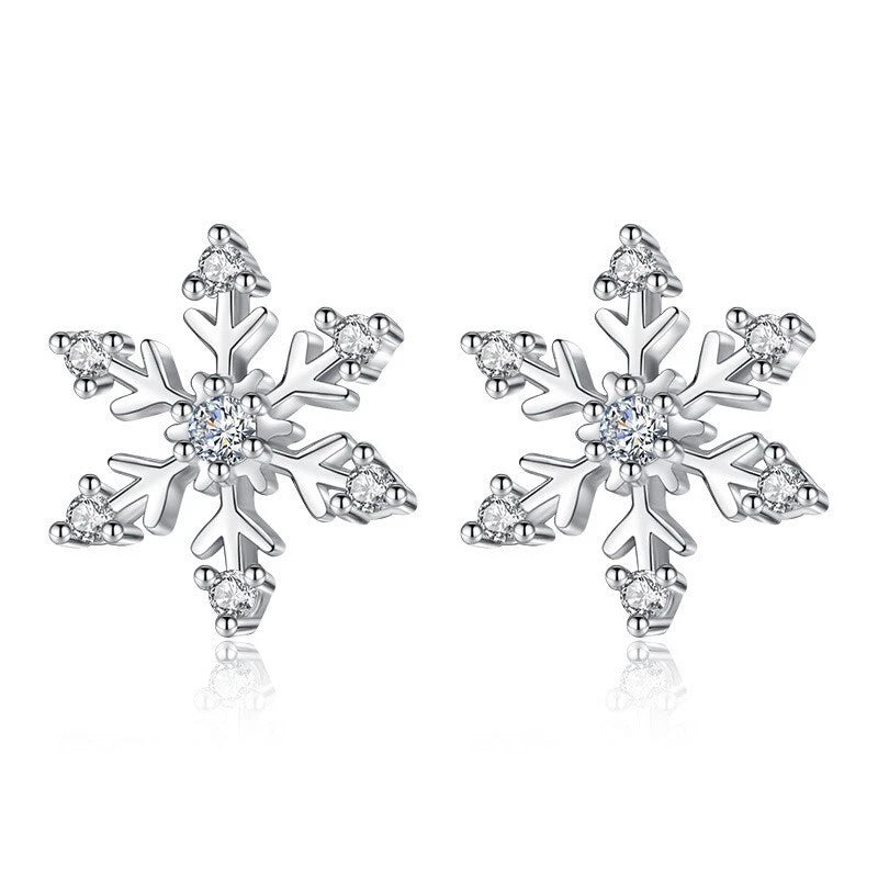❄️ SS925 Sterling Silver Snowflake Stud Earrings ❄️