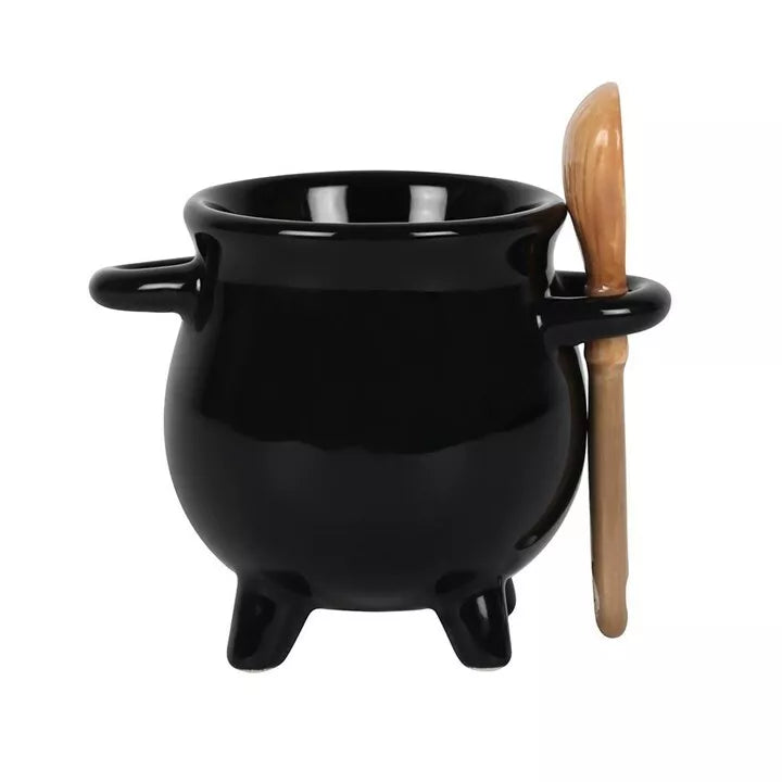🖤✨ Witches Egg Cup & Spoon Gift Set – Cauldron Inspired ✨🖤