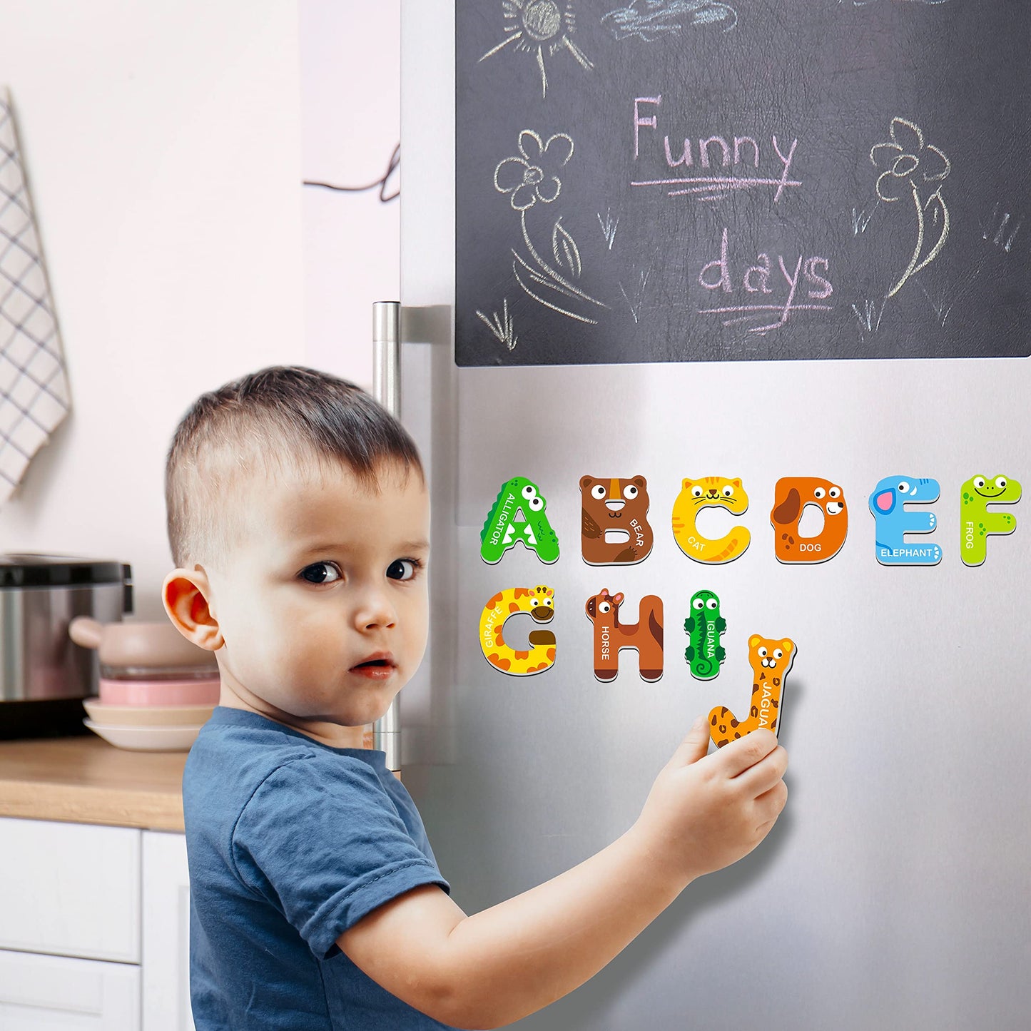 Large Magnetic Animal Alphabet Letters