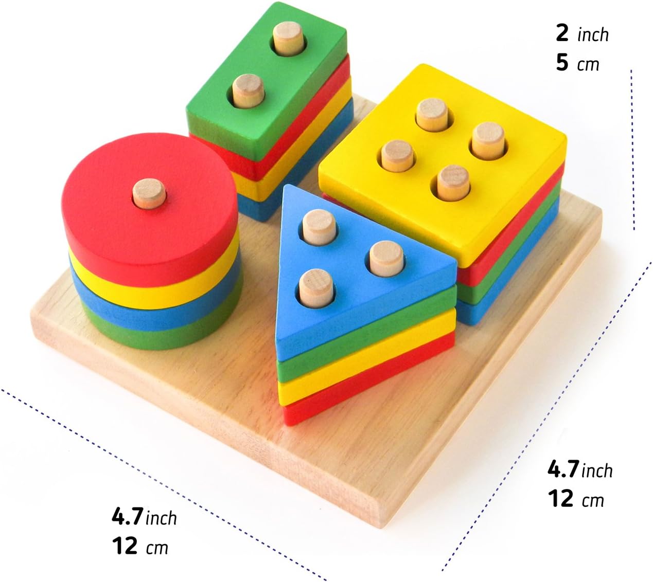 16pc Wooden Montessori Toy