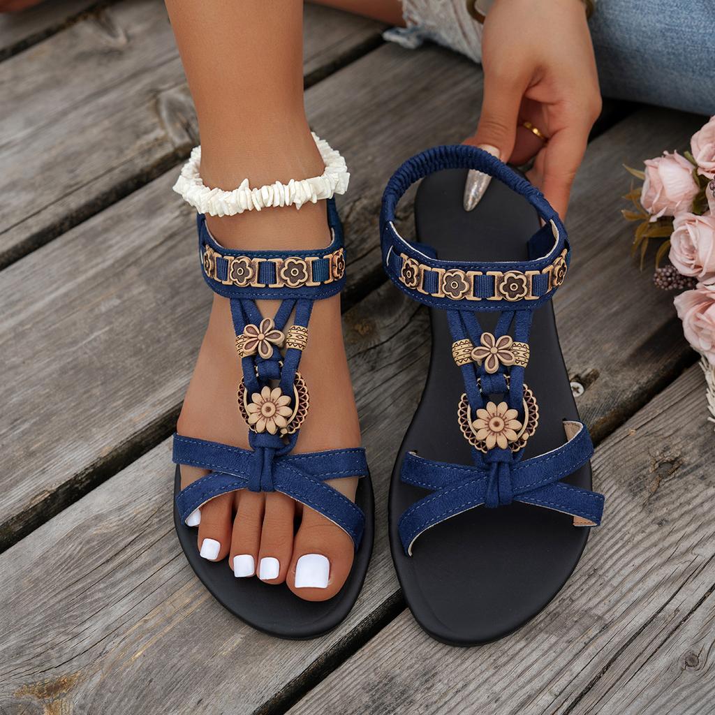 🌸 Bohemian Flat-Bottomed Women’s Sandals