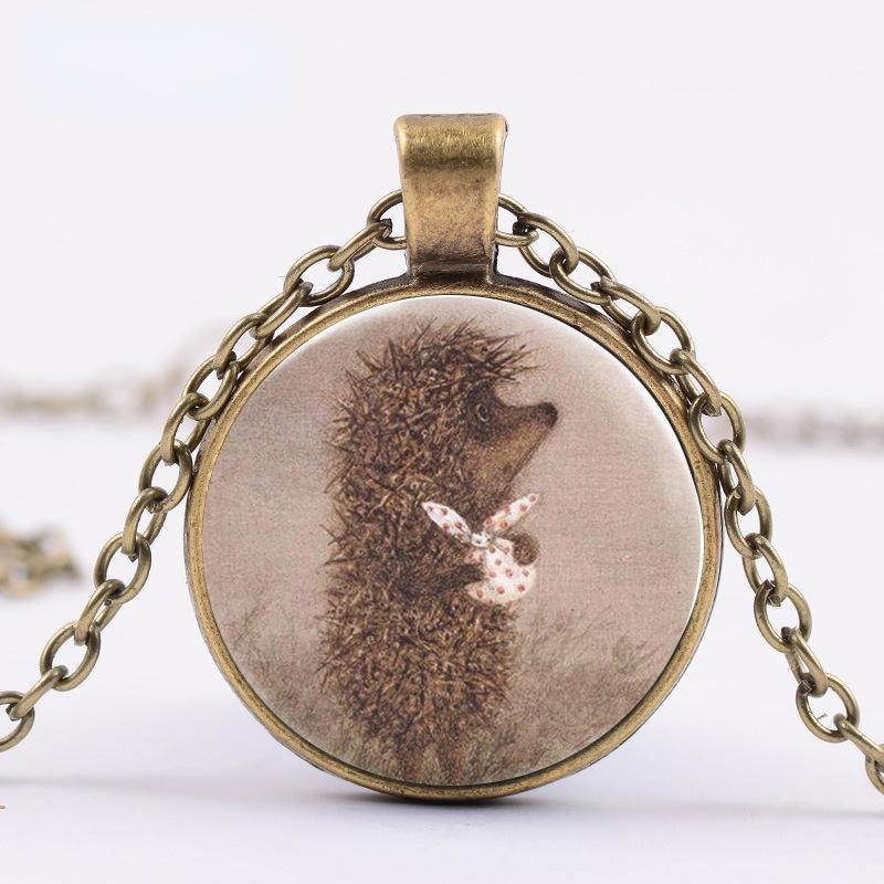 🦔 Vintage Lil' Hedgehog in the Fog Necklace 🦔