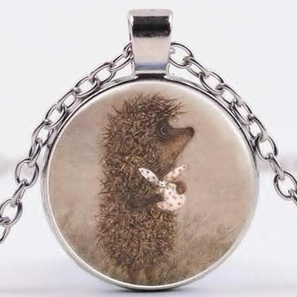 🦔 Vintage Lil' Hedgehog in the Fog Necklace 🦔